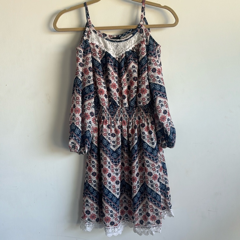 Girls size 14 open shoulder dress